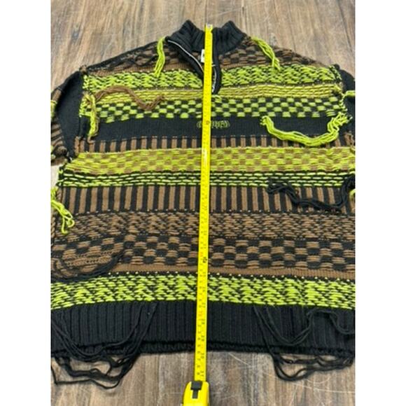 "Ragged Jeans" Mens Sweater, 1/2 Zip, Hip Hop , Grundge, Beetlejuice - Picture 4 of 8